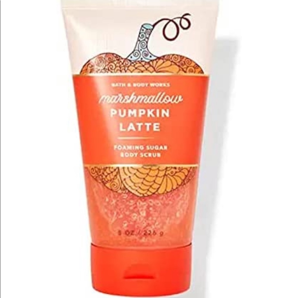Bath & Body Works Foaming Sugar Scrub 8 Ounce (Marshmallow Pumpkin Latte)